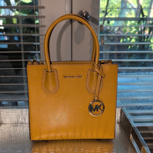 Michael Kors Yellow Mini Bag with Structured Design